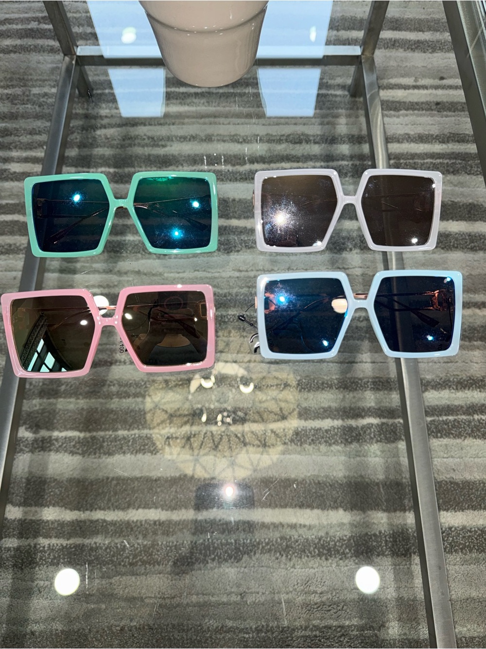 6pk Of Trendy Sunglasses in multiple styles & colors